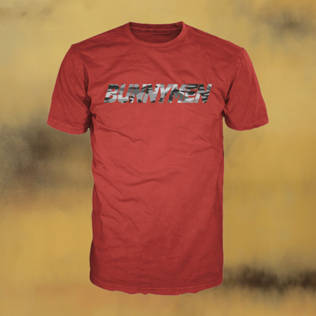 Echo And The Bunnymen Camouflage Lettering T-Shirt