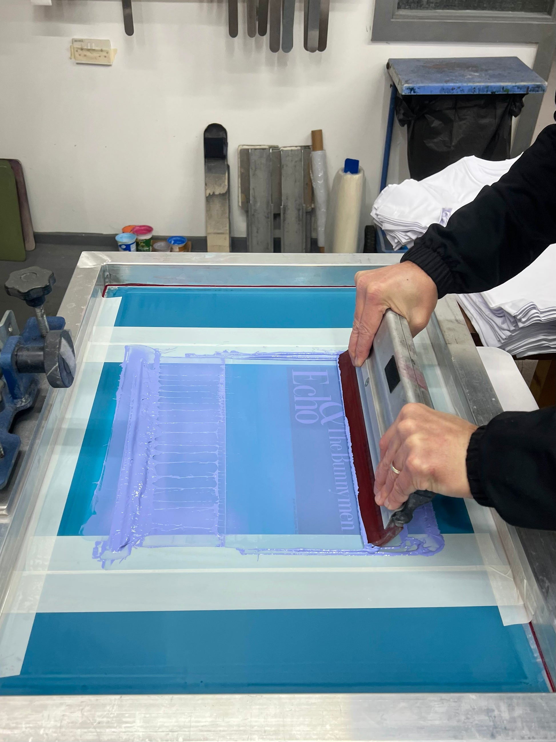 Official Echo & The Bunnymen Vintage Grey Album T-Shirt