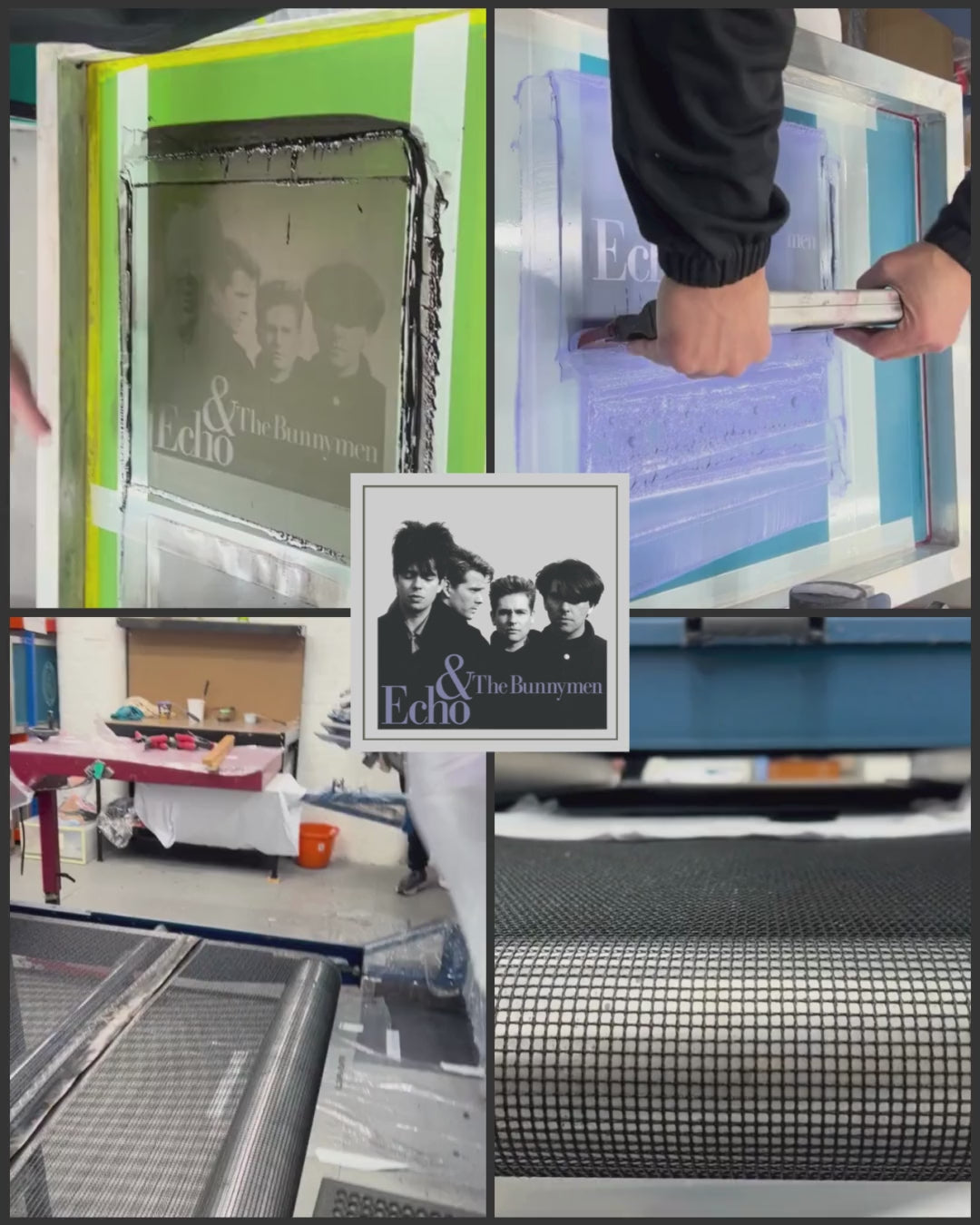 Official Echo & The Bunnymen Vintage Grey Album T-Shirt