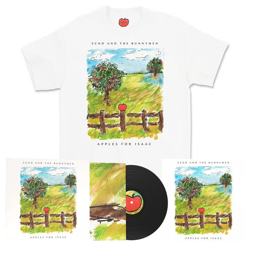 Echo & The Bunnymen Apples For Isaac - Black Vinyl + T-Shirt Bundle