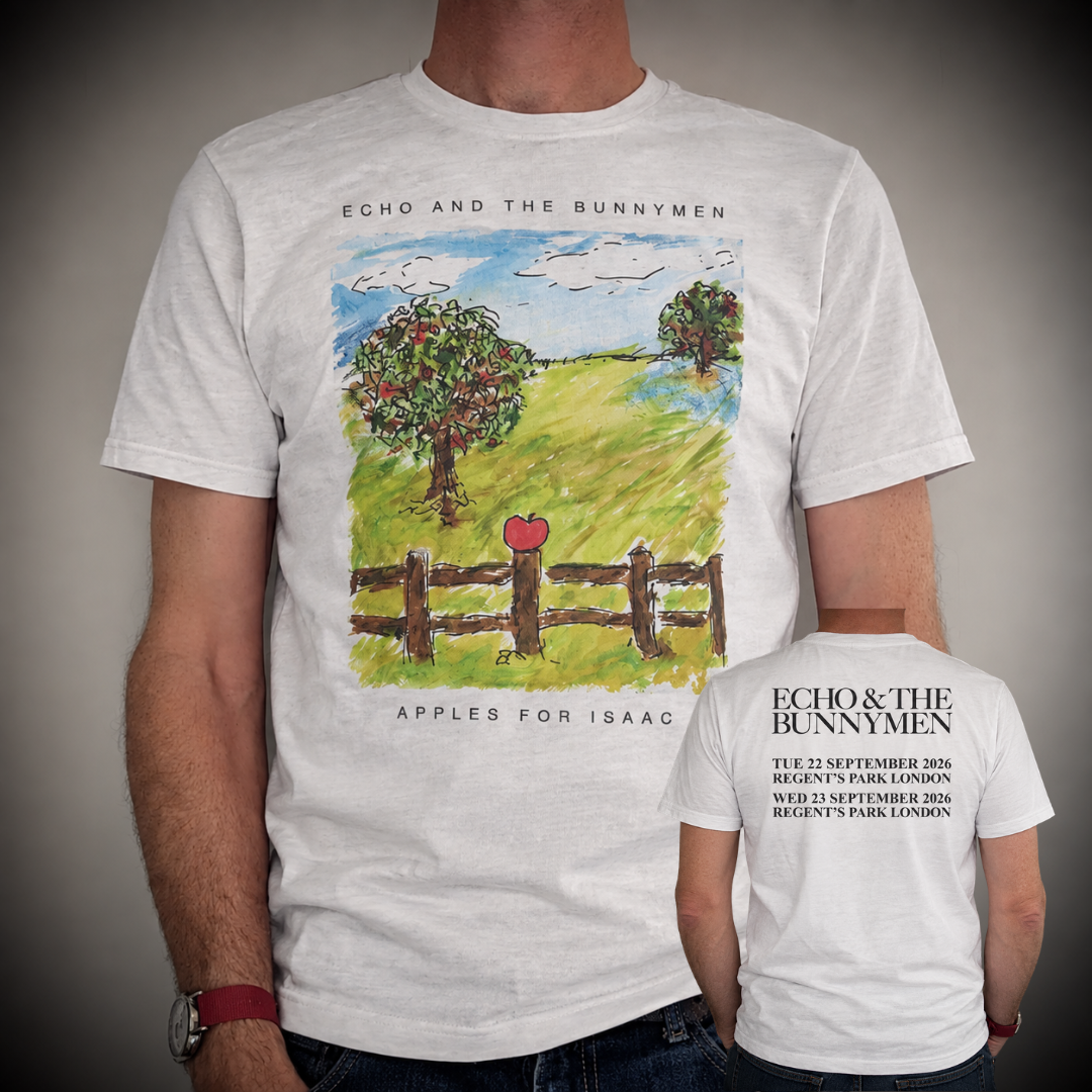 Official Echo & The Bunnymen Apples For Isaac Regent's Park Tour Shirt