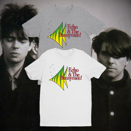 Official Echo & The Bunnymen Vintage Fish T.Shirt.