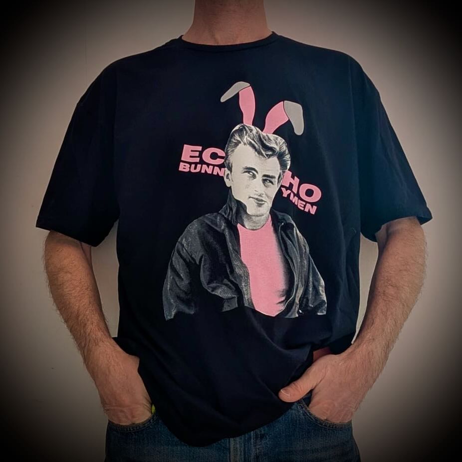 Echo & The Bunnymen James Dean T-Shirt Black Design
