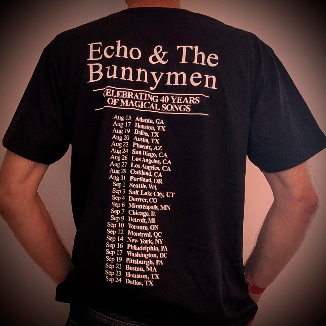 Official Echo & The Bunnymen ‘4 LP Cover’s’ USA & UK Tour Shirt 2022