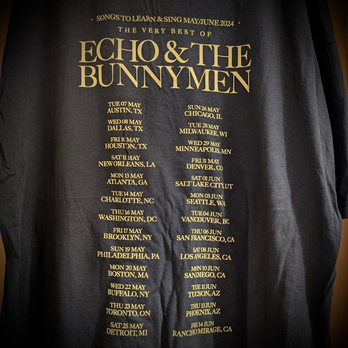 Official Echo & The Bunnymen ‘Songs To Learn & Sing’ USA & Europe 2024 Tour Dates