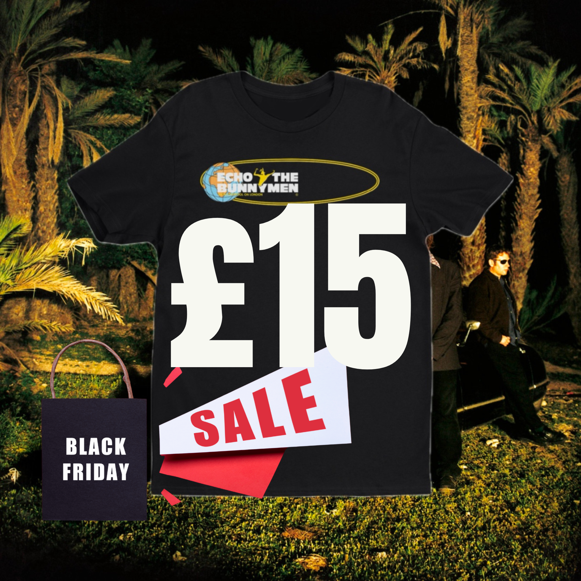 Official Echo & The Bunnymen ‘From Liverpool On London’ Vintage T-Shirt