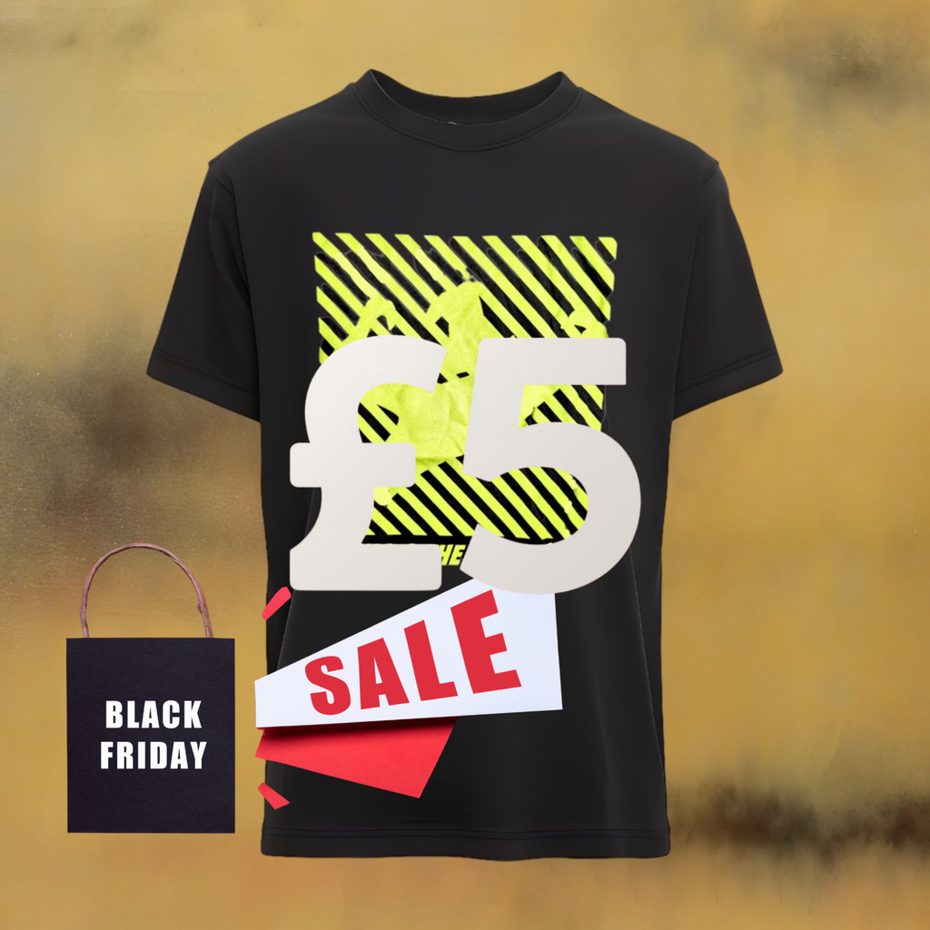 Official Echo & The Bunnymen Yellow Strip Design T-Shirt