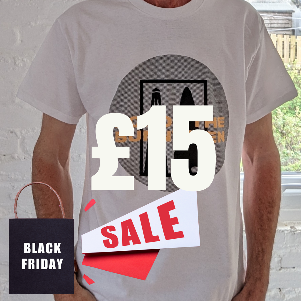 Official Echo & The Bunnymen Vintage Round Logo T-Shirt.