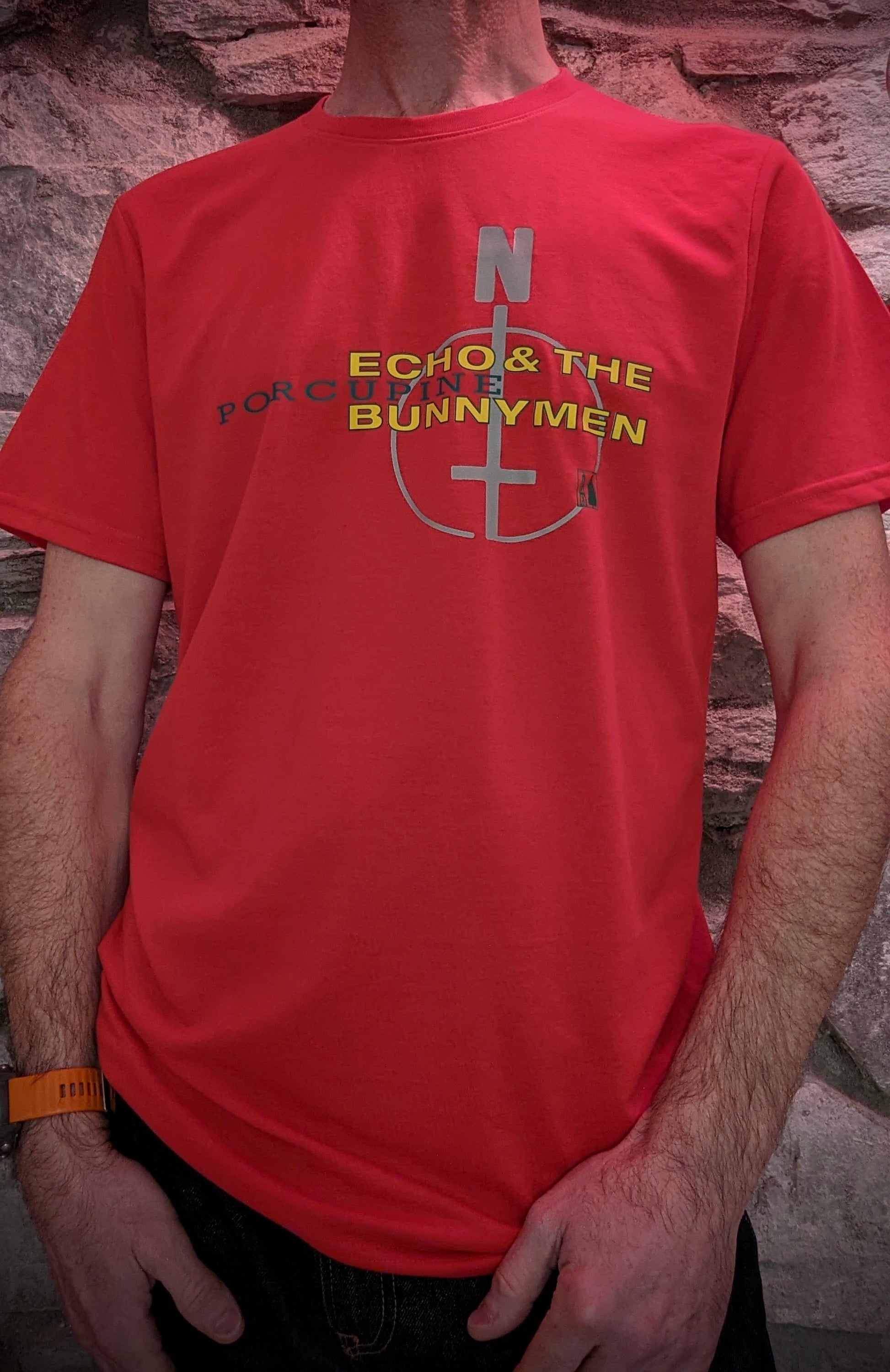 Official Echo & The Bunnymen Porcupine Red T-Shirt