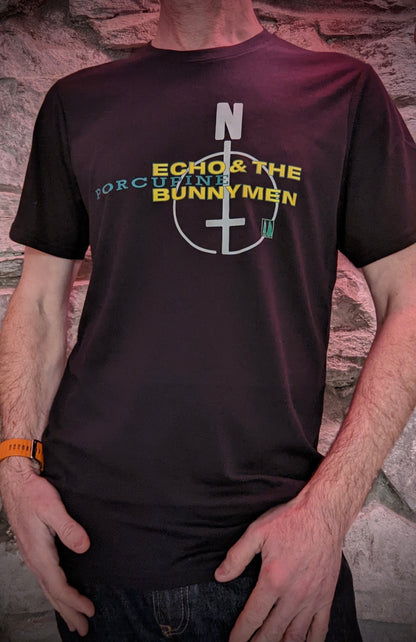Official Echo & The Bunnymen Porcupine Black T-Shirt
